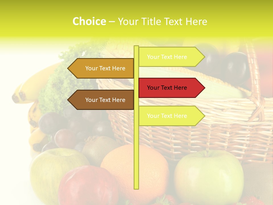 Apples Vegetables Tropical PowerPoint Template