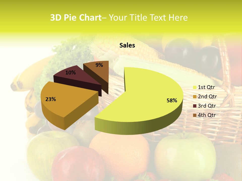 Apples Vegetables Tropical PowerPoint Template
