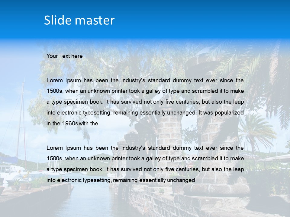 Nelson Nelsons Dock PowerPoint Template