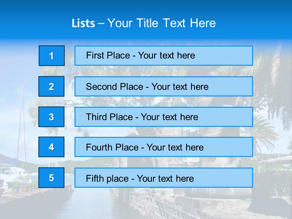 Nelson Nelsons Dock PowerPoint Template