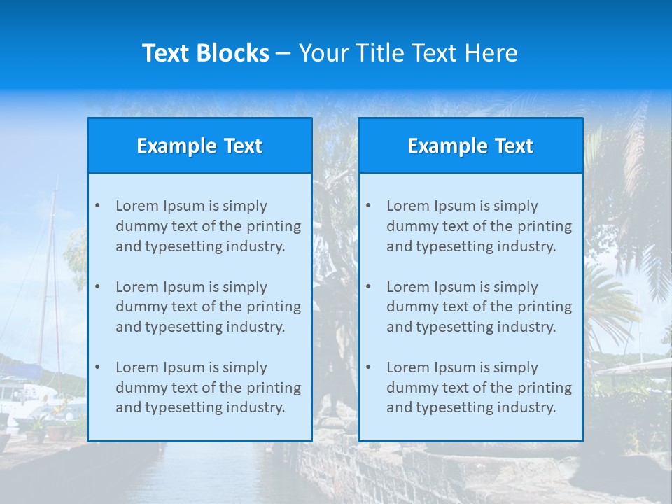 Nelson Nelsons Dock PowerPoint Template