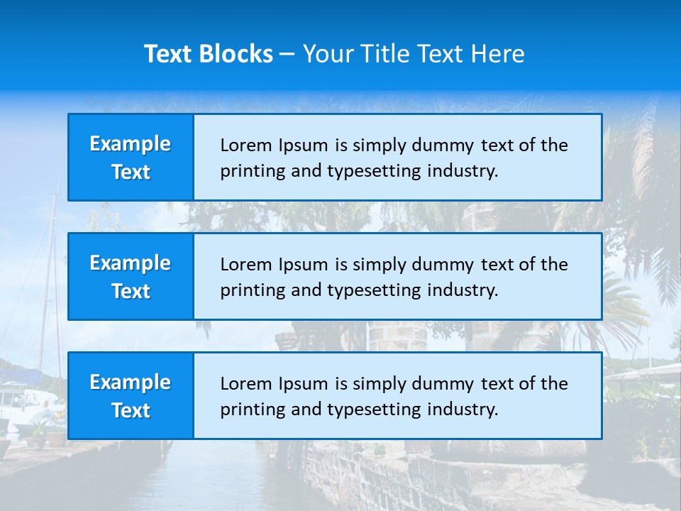 Nelson Nelsons Dock PowerPoint Template