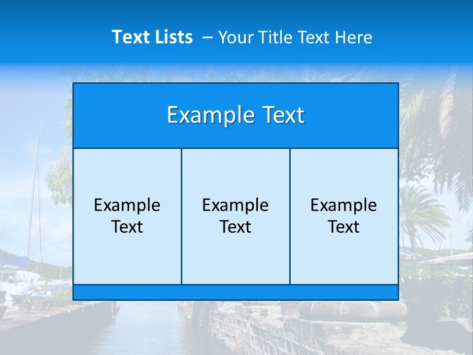 Nelson Nelsons Dock PowerPoint Template