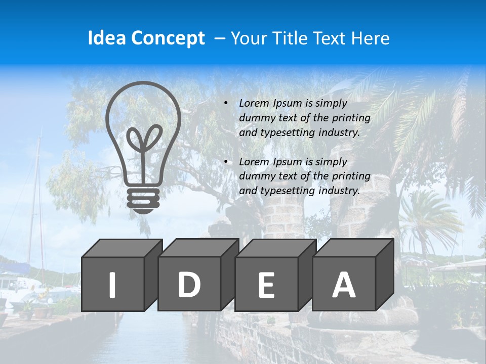 Nelson Nelsons Dock PowerPoint Template