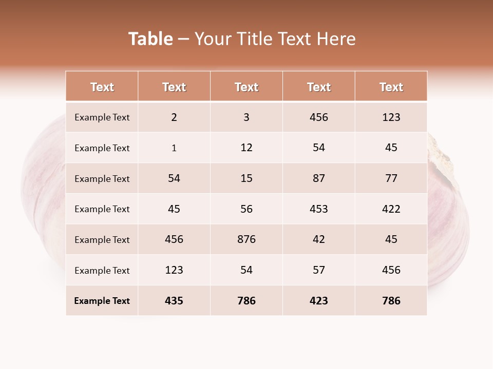 Raw Vegetarian Spice PowerPoint Template