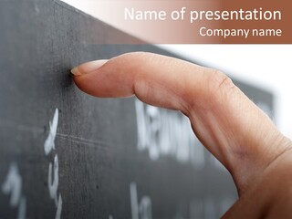 Scratching Fingernail Blackboard PowerPoint Template