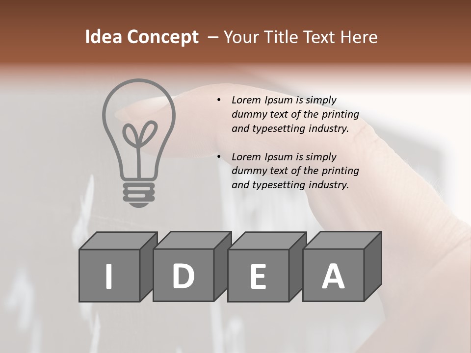 Scratching Fingernail Blackboard PowerPoint Template