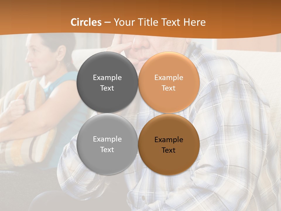 Sadness Mature Pensioner PowerPoint Template