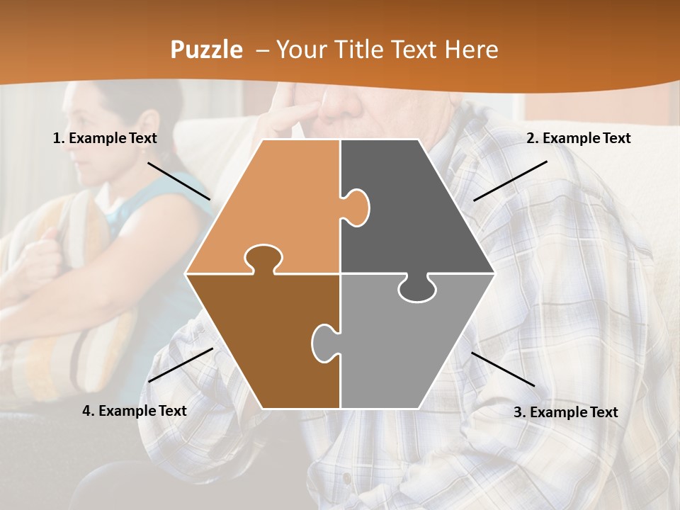 Sadness Mature Pensioner PowerPoint Template