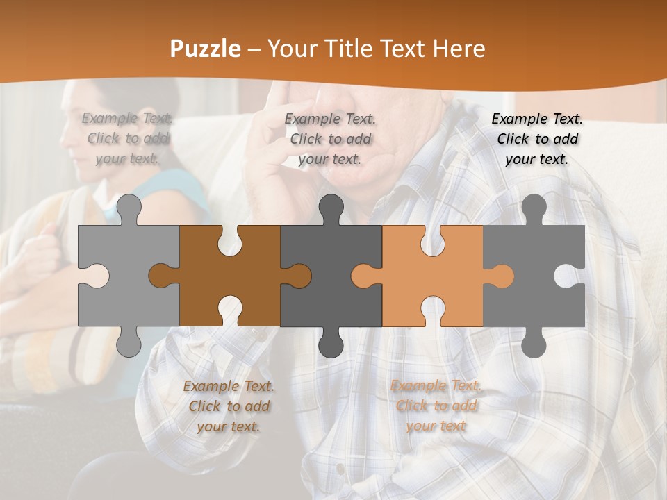 Sadness Mature Pensioner PowerPoint Template