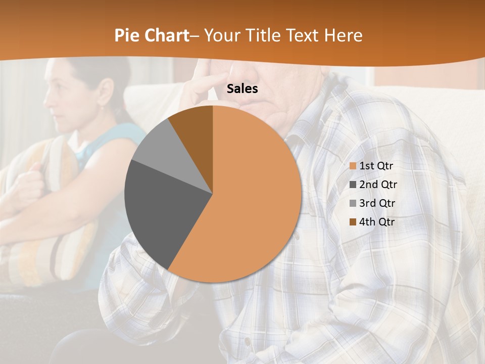 Sadness Mature Pensioner PowerPoint Template