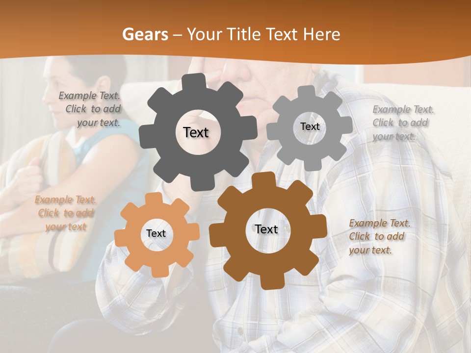 Sadness Mature Pensioner PowerPoint Template