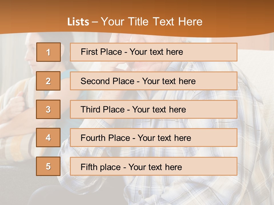 Sadness Mature Pensioner PowerPoint Template