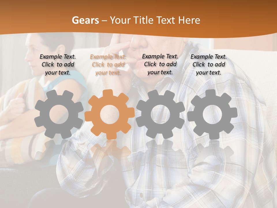 Sadness Mature Pensioner PowerPoint Template