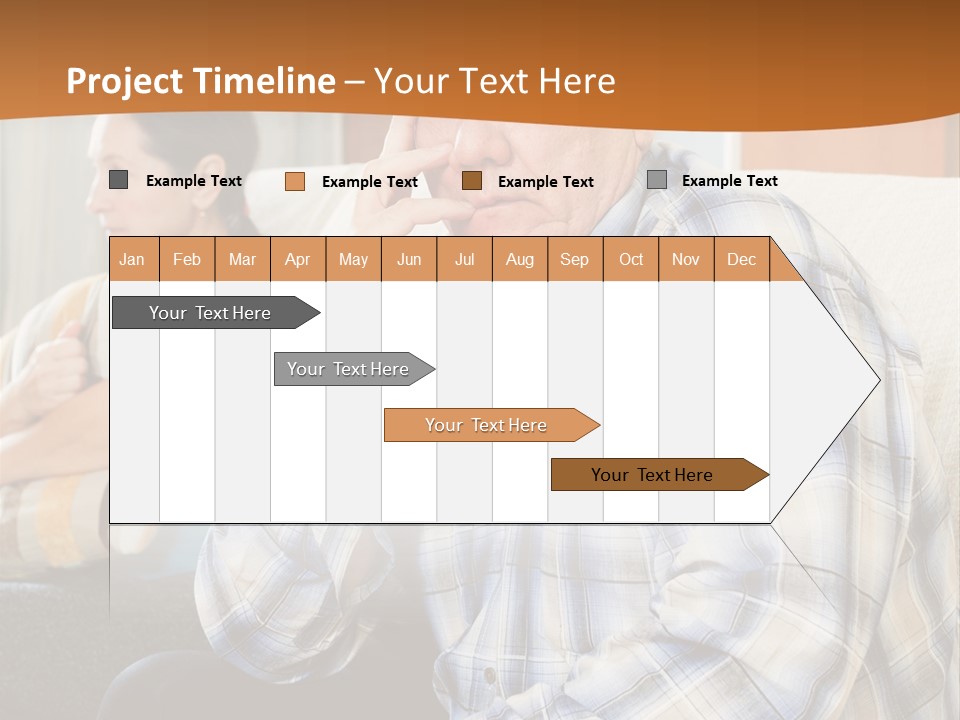 Sadness Mature Pensioner PowerPoint Template