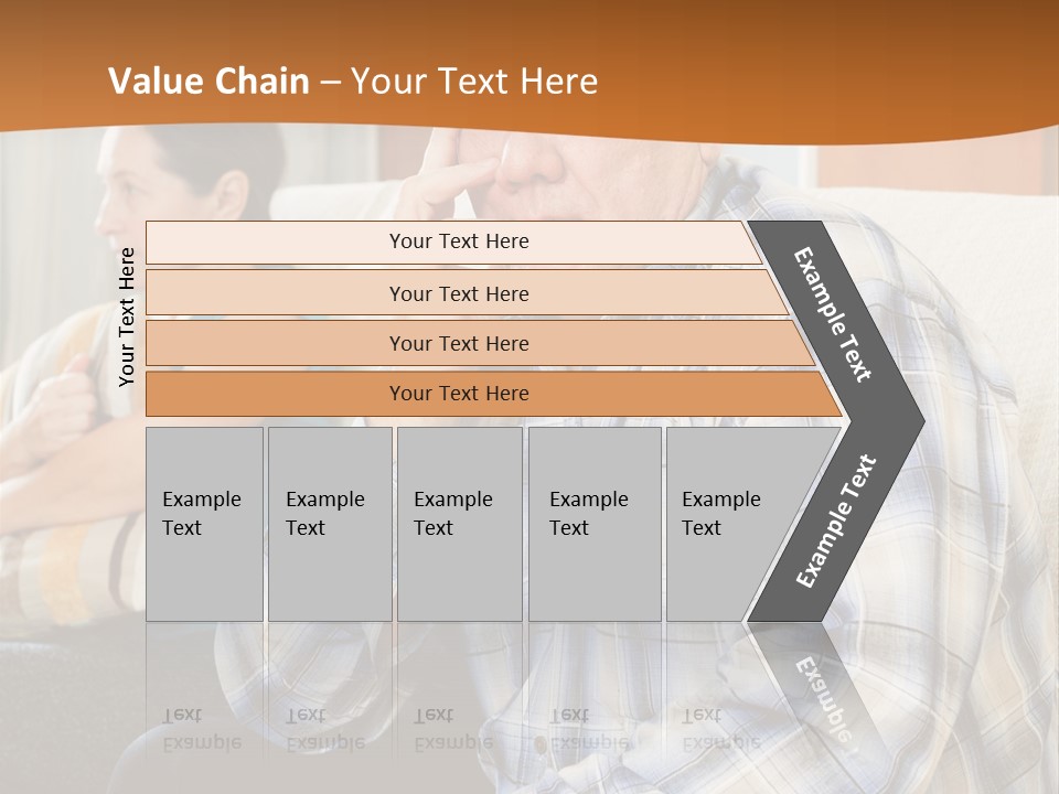 Sadness Mature Pensioner PowerPoint Template