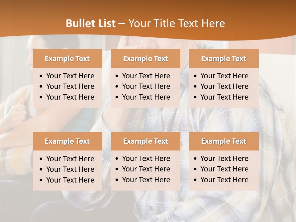 Sadness Mature Pensioner PowerPoint Template
