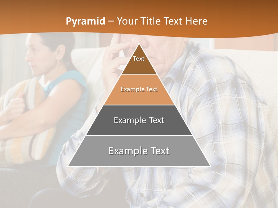 Sadness Mature Pensioner PowerPoint Template