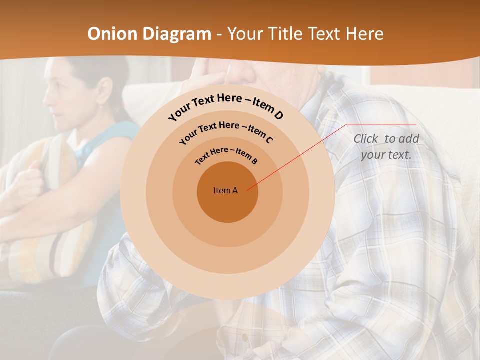 Sadness Mature Pensioner PowerPoint Template