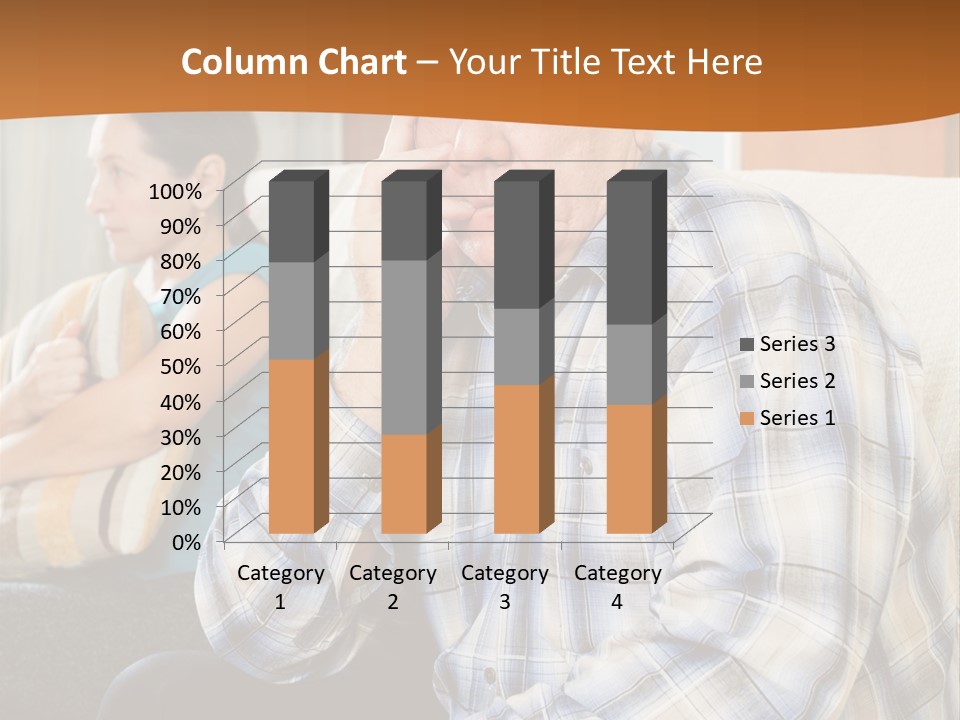 Sadness Mature Pensioner PowerPoint Template