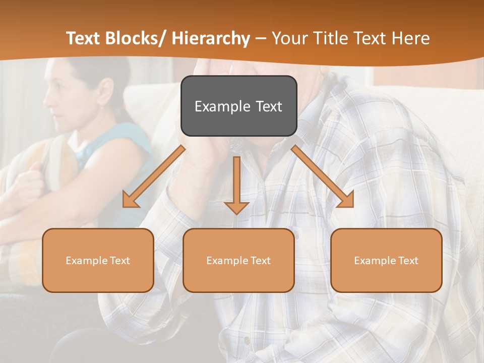 Sadness Mature Pensioner PowerPoint Template
