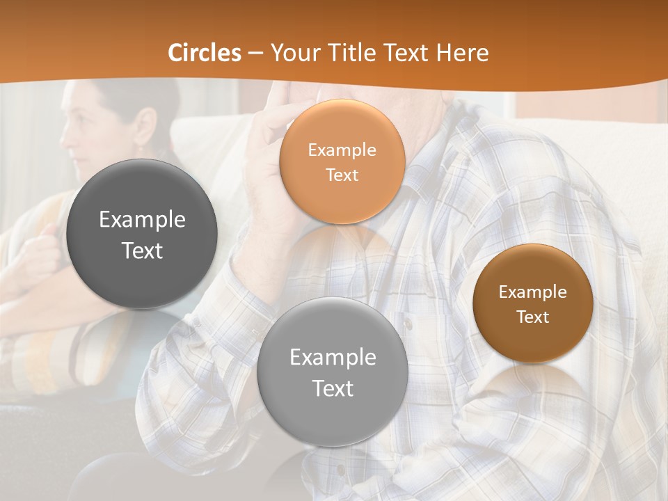 Sadness Mature Pensioner PowerPoint Template