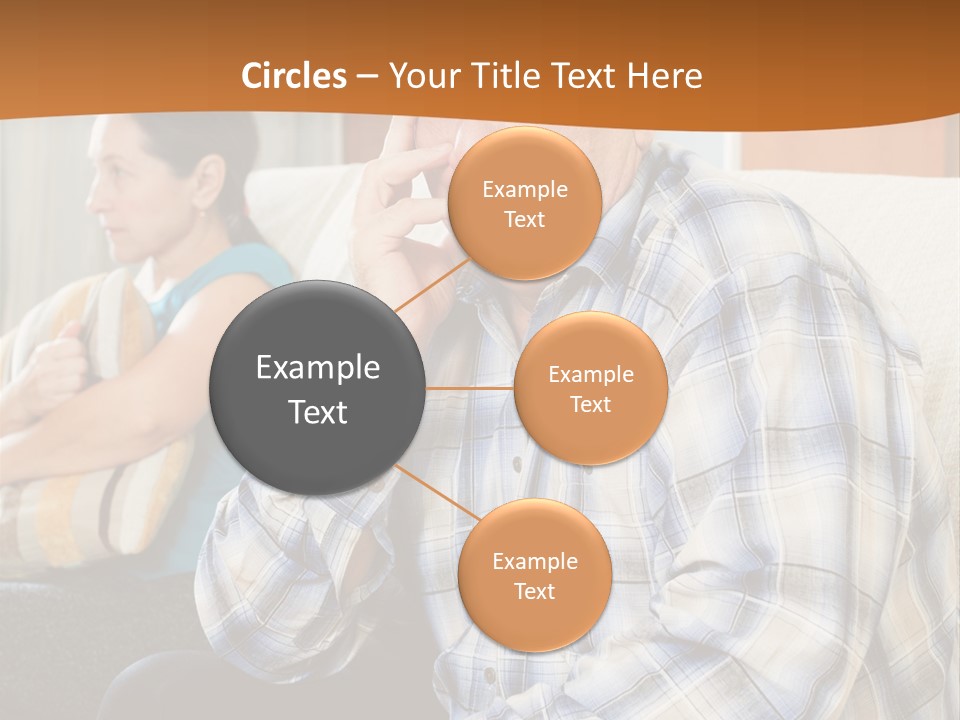 Sadness Mature Pensioner PowerPoint Template