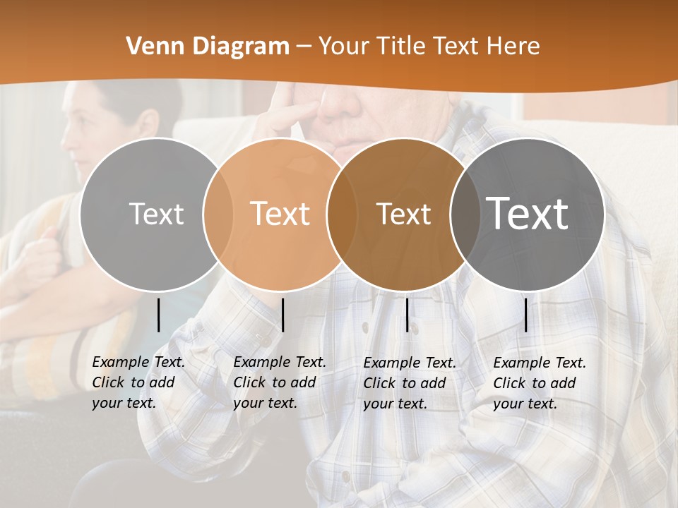 Sadness Mature Pensioner PowerPoint Template