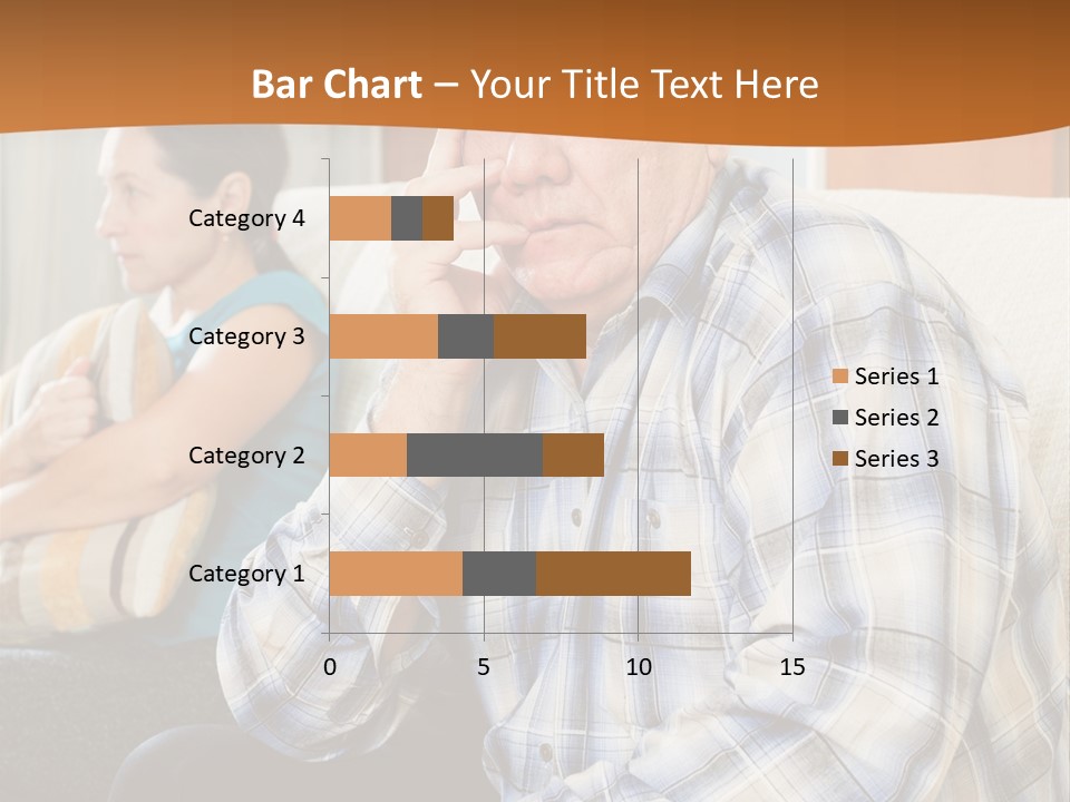Sadness Mature Pensioner PowerPoint Template