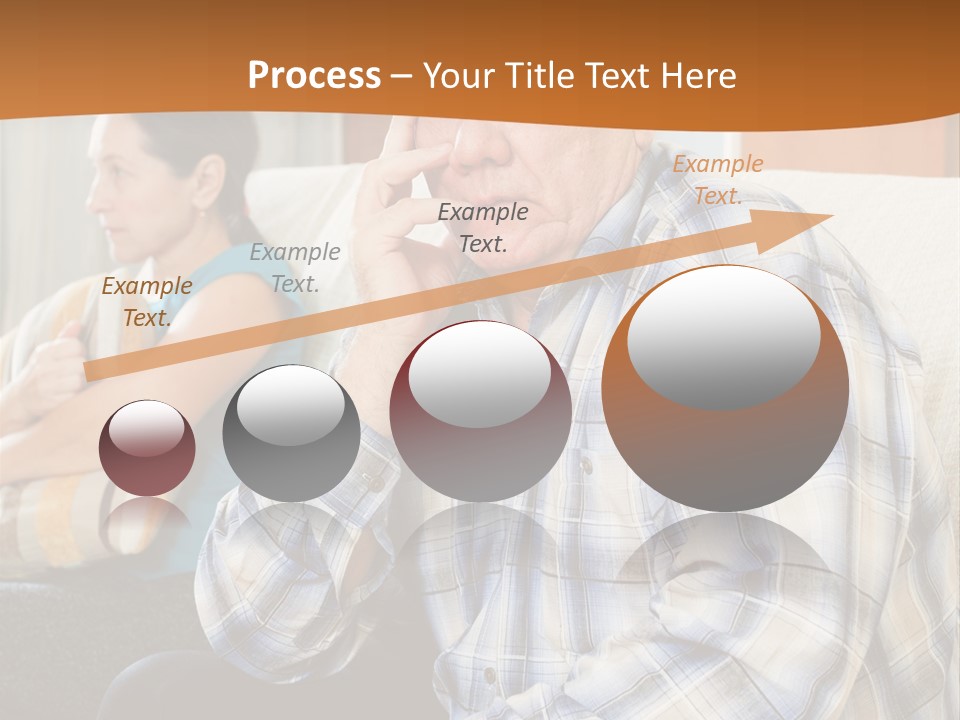 Sadness Mature Pensioner PowerPoint Template