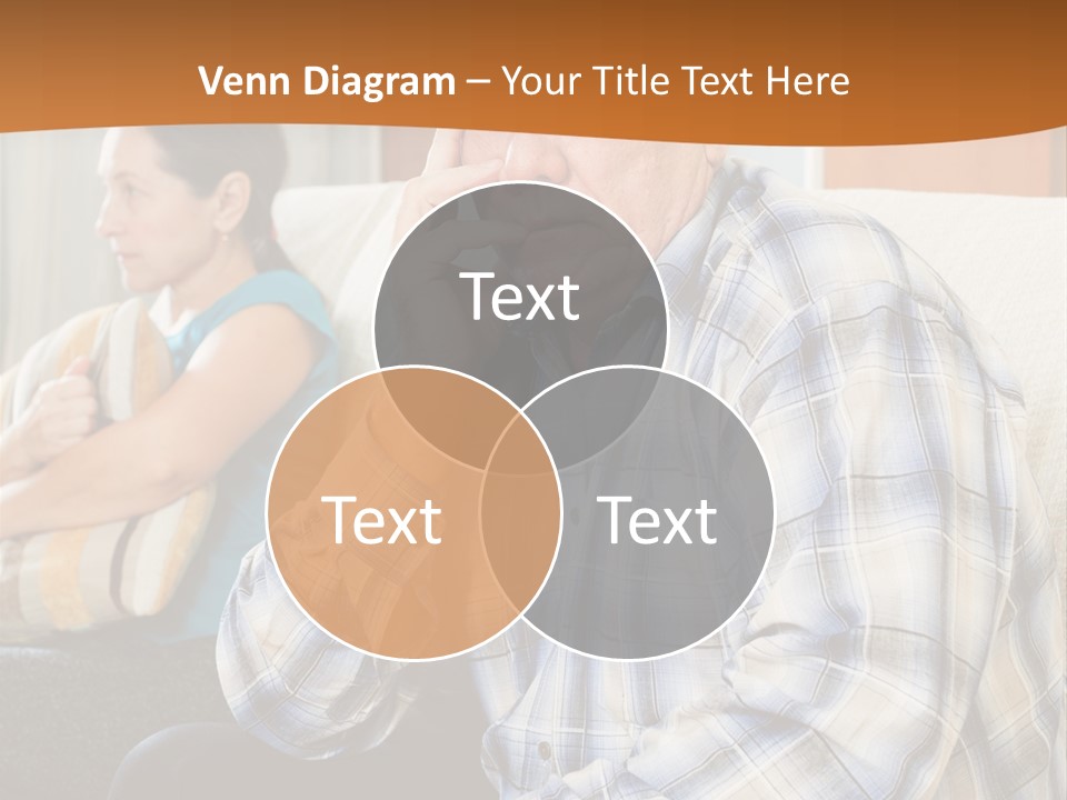 Sadness Mature Pensioner PowerPoint Template