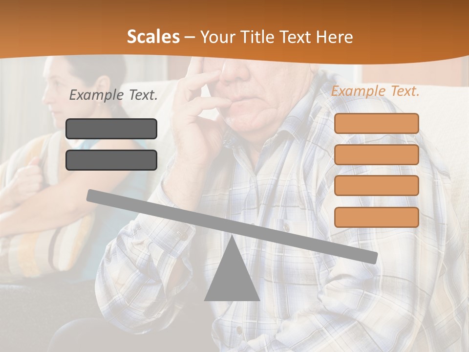 Sadness Mature Pensioner PowerPoint Template