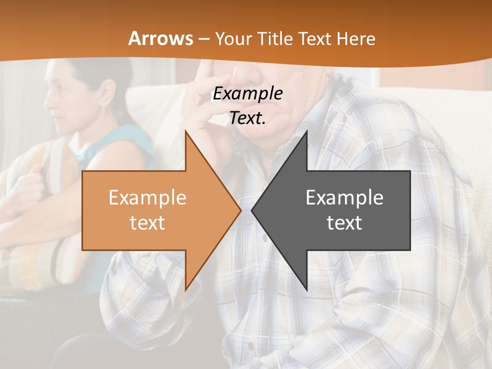 Sadness Mature Pensioner PowerPoint Template