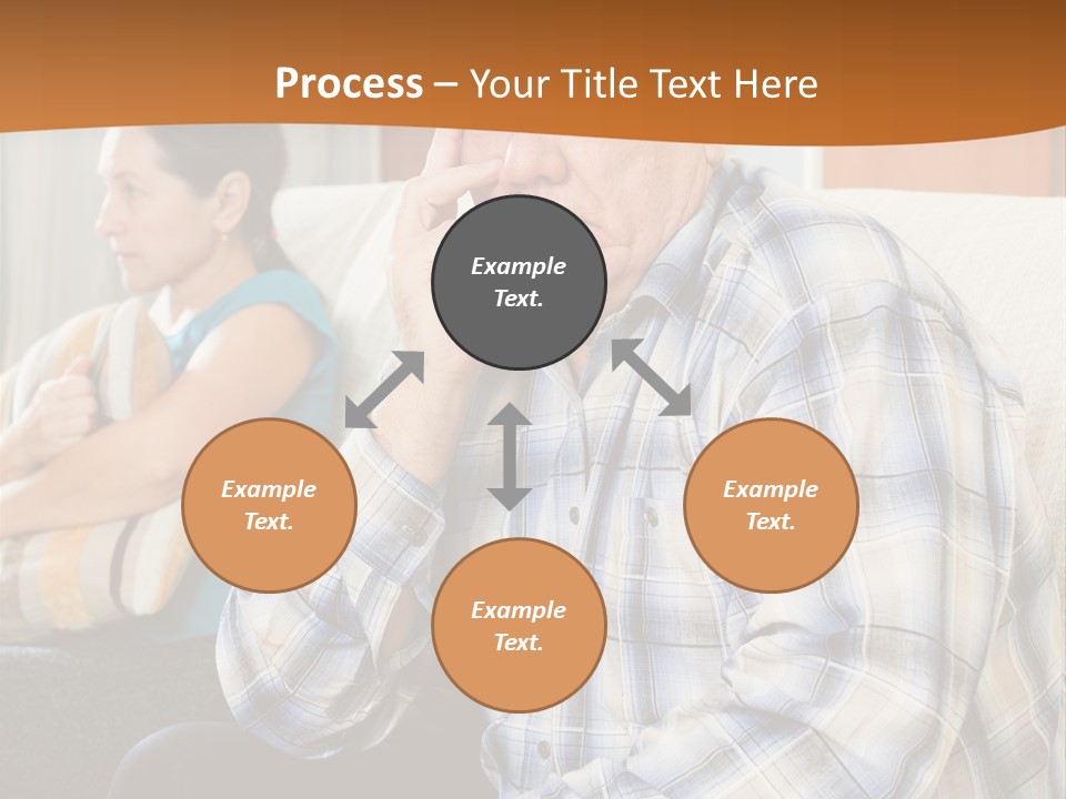 Sadness Mature Pensioner PowerPoint Template