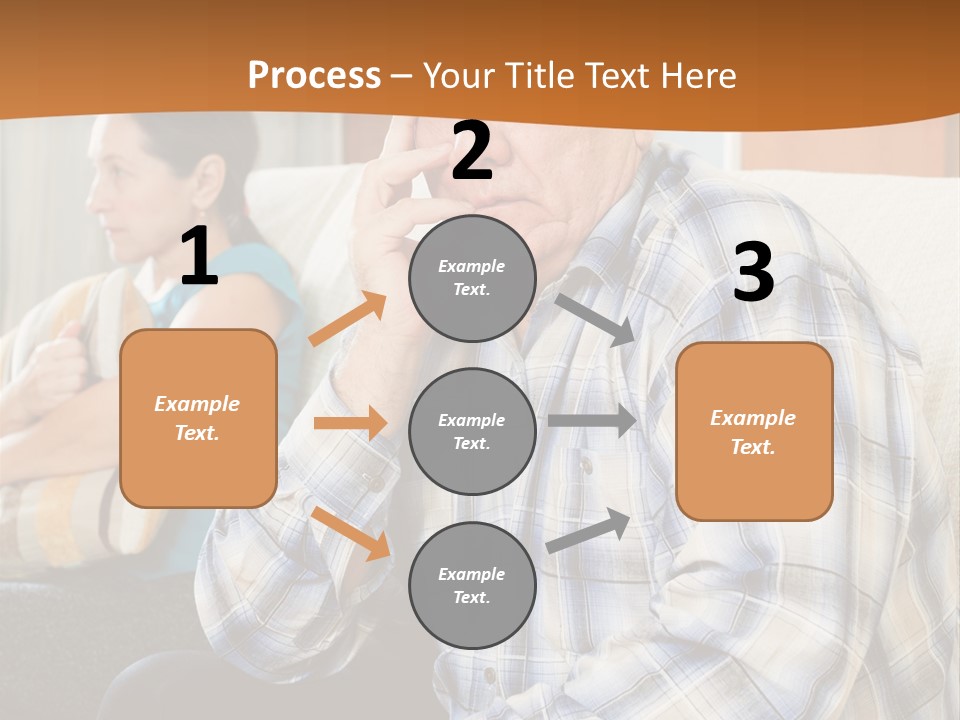 Sadness Mature Pensioner PowerPoint Template