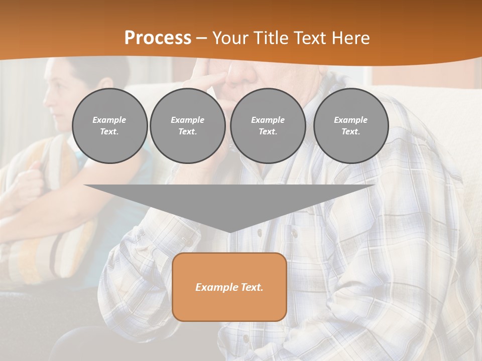 Sadness Mature Pensioner PowerPoint Template