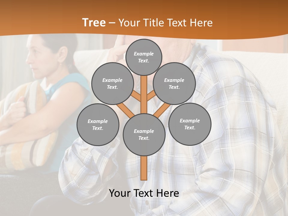 Sadness Mature Pensioner PowerPoint Template