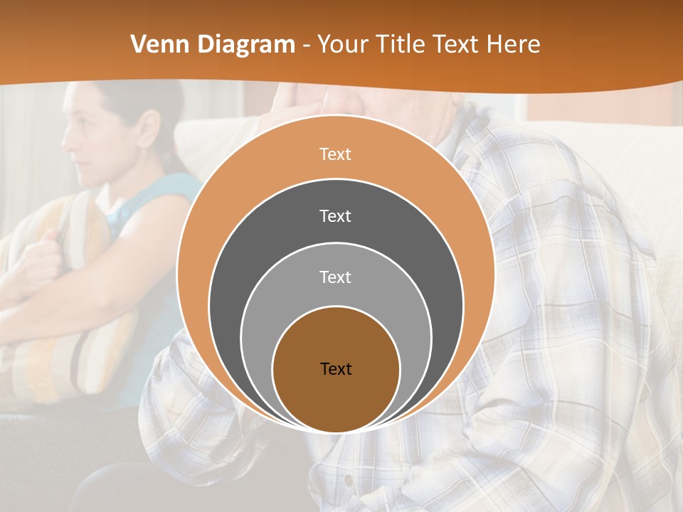 Sadness Mature Pensioner PowerPoint Template