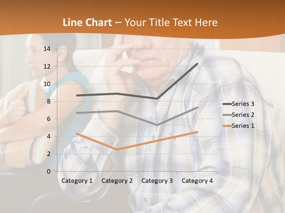 Sadness Mature Pensioner PowerPoint Template
