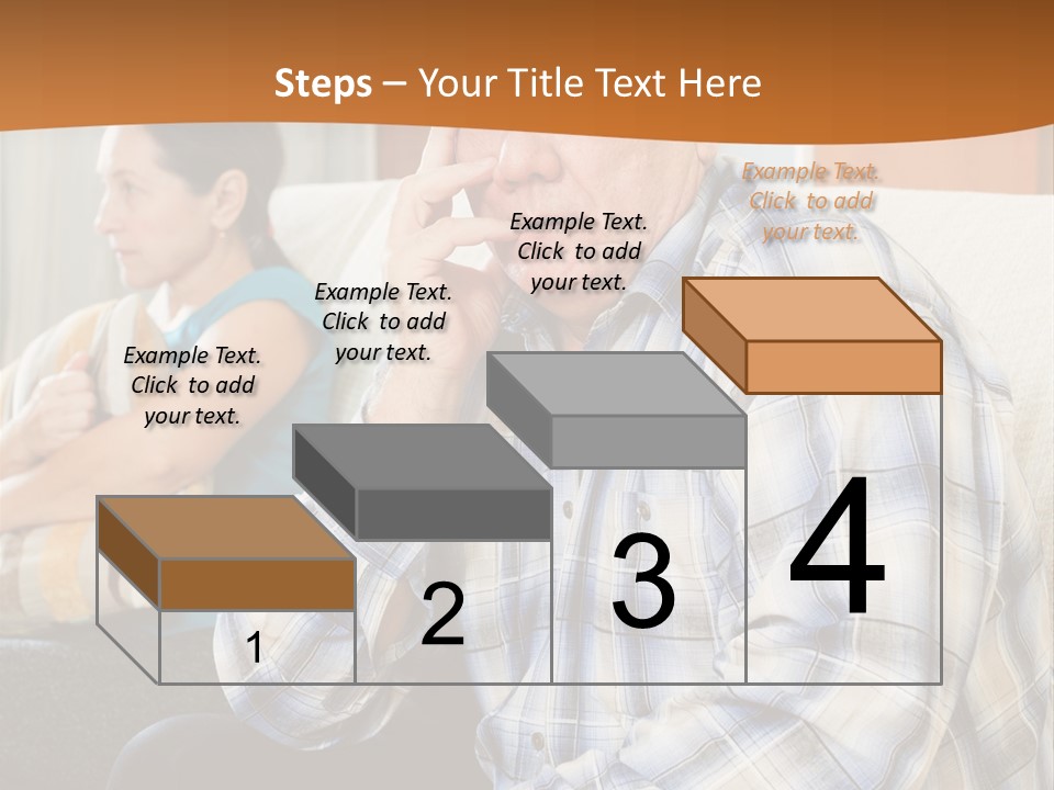 Sadness Mature Pensioner PowerPoint Template