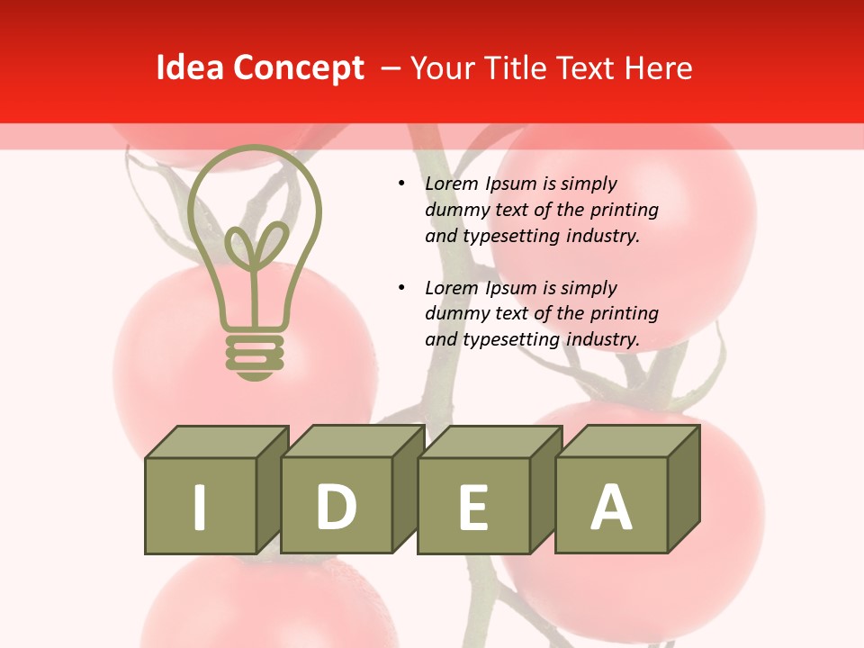 Isolated Hanging Organic PowerPoint Template