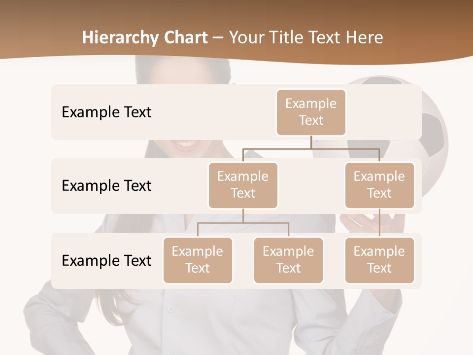Business Soccerball Isolated PowerPoint Template
