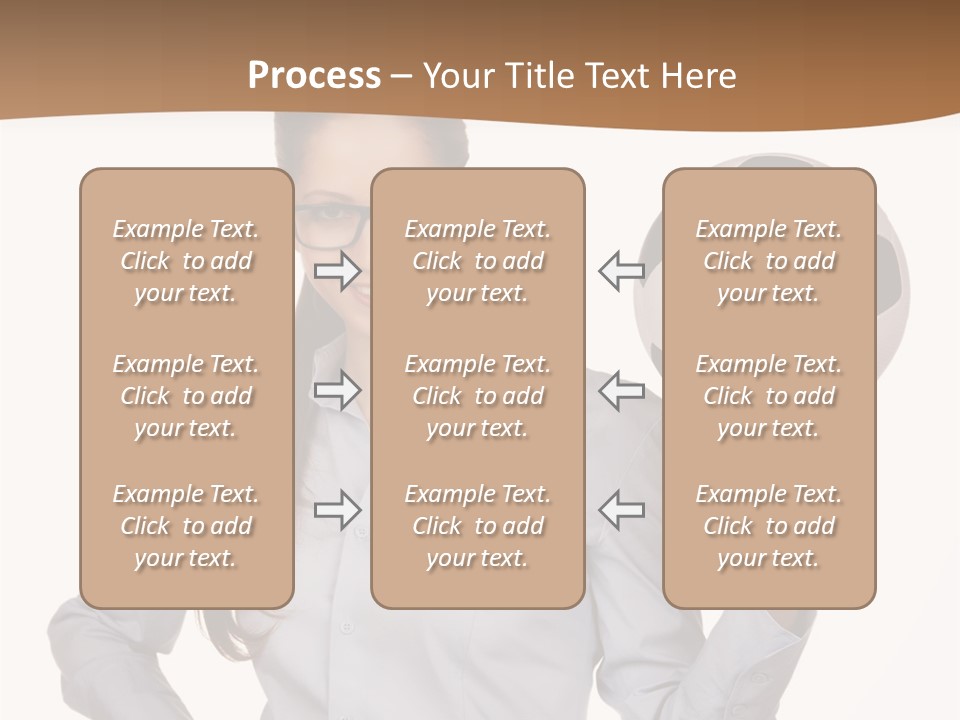 Business Soccerball Isolated PowerPoint Template
