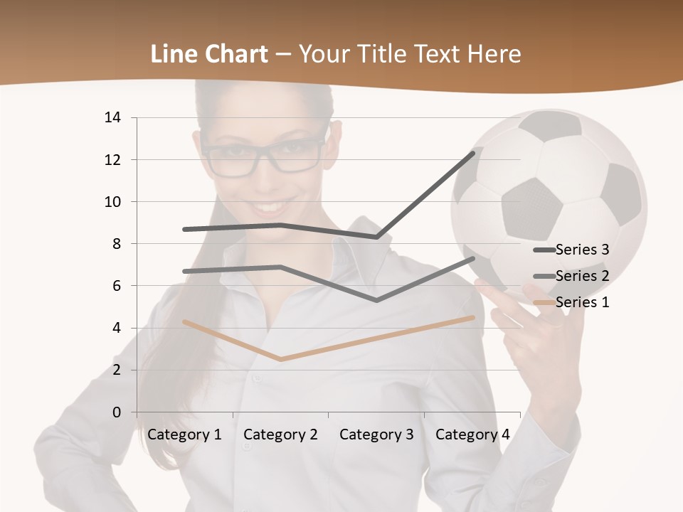 Business Soccerball Isolated PowerPoint Template
