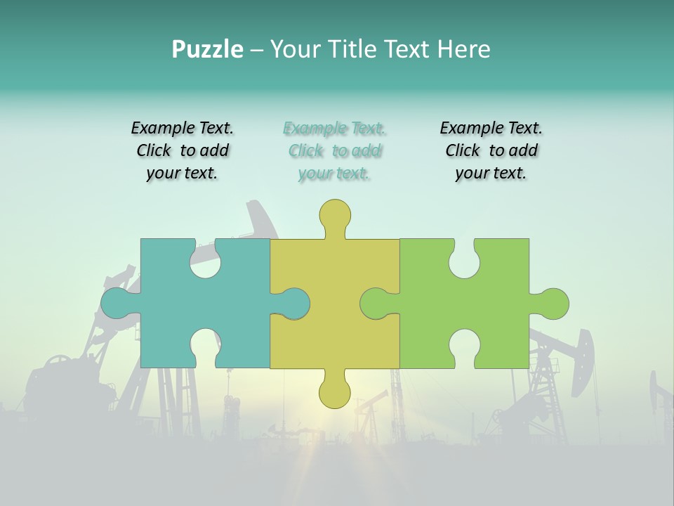 Gasoline Beautification Petrochemical PowerPoint Template