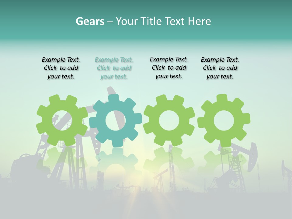 Gasoline Beautification Petrochemical PowerPoint Template