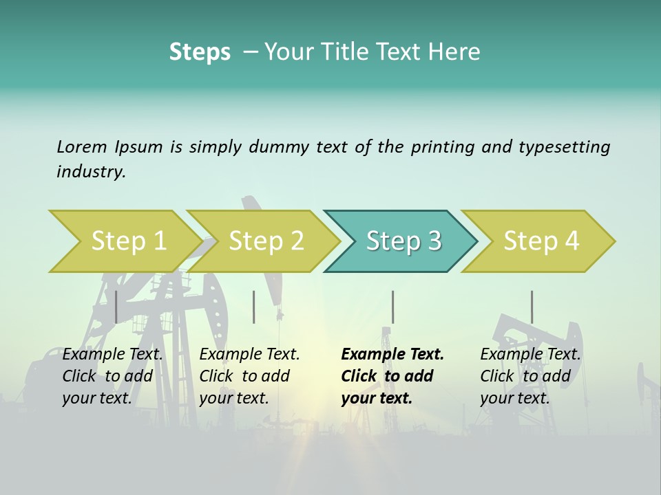 Gasoline Beautification Petrochemical PowerPoint Template