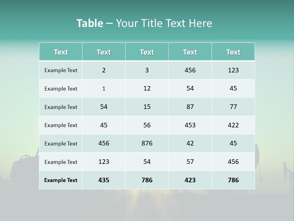 Gasoline Beautification Petrochemical PowerPoint Template
