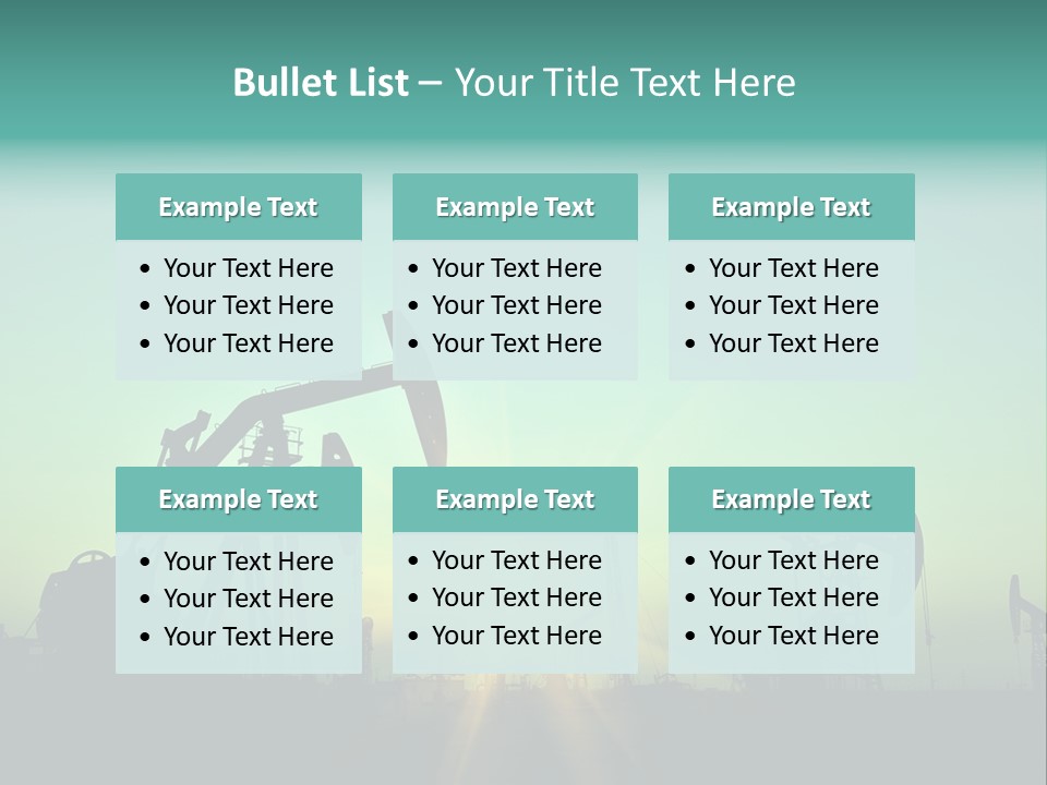 Gasoline Beautification Petrochemical PowerPoint Template