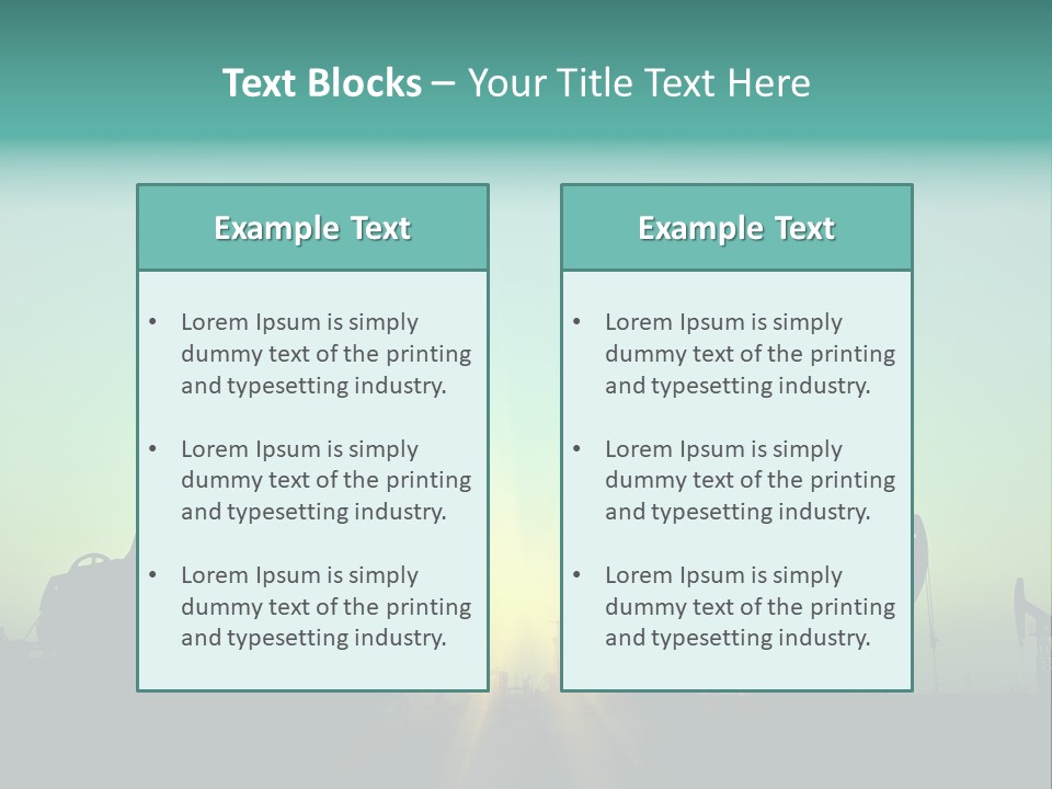 Gasoline Beautification Petrochemical PowerPoint Template